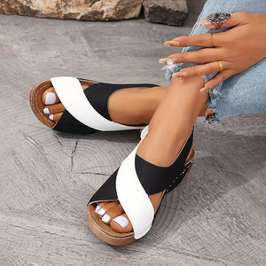 Super Comfortable Slant Heel Orthopedic Sandals for Women