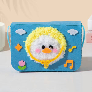 Wool Embroidery Painting Crossbody Bag