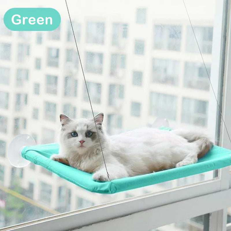 Window-Mounted Cat Hammock