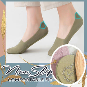 Free Cut Non Slip Ice Silk Socks - 3 Pairs