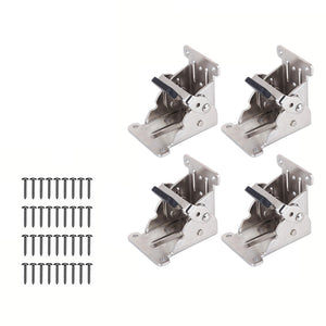 Table support self-locking hinge