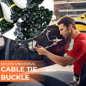 Universal nylon cable tie buckle for automobiles