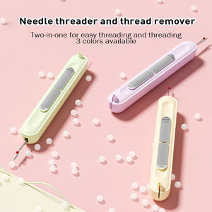 2-in-1 Needle Threader and Seam Winder Tool