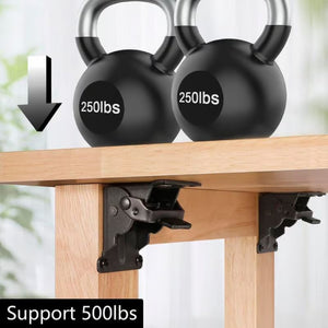 Table support self-locking hinge