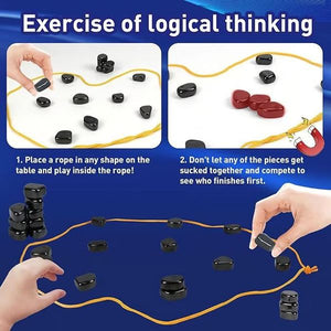 Two-Player Magnetic Chess Games