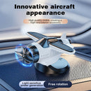 Solar powered airplane shaped car ornaments