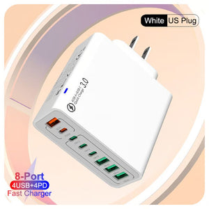 8 in 1 waterproof port USB fast charger