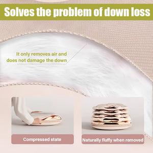 👕Space saving hanging garment bag with self-compressing zipper