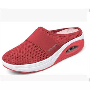 Orthopedic diabetic walking shoes with air cushion and anti-slip function