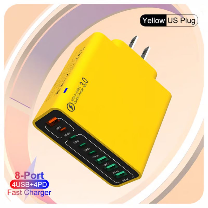 8 in 1 waterproof port USB fast charger