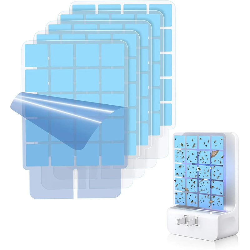 Double-Sided Indoor Flying Insect Trap - Plug-in Bug Catcher for Flies, Mosquitoes, Moths & More
