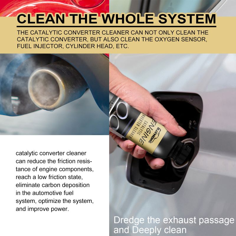 Engine catalytic converter cleaner