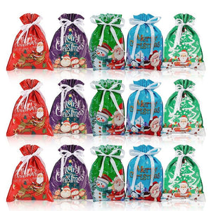 🎅🎁 Christmas gift bag with drawstring